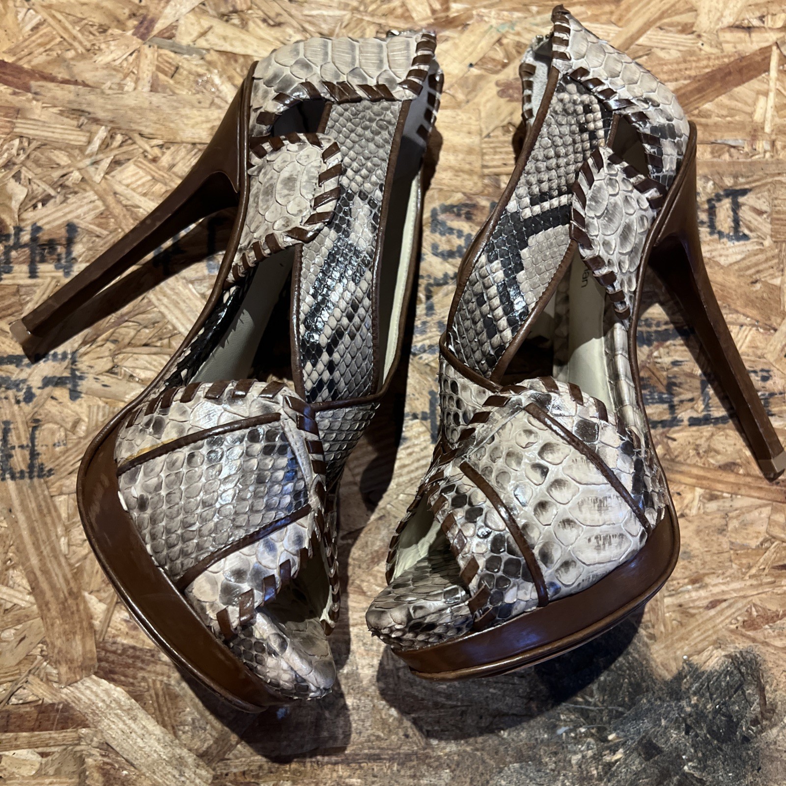 Alexandre Birman shoes Python Leather Platform He… - image 21