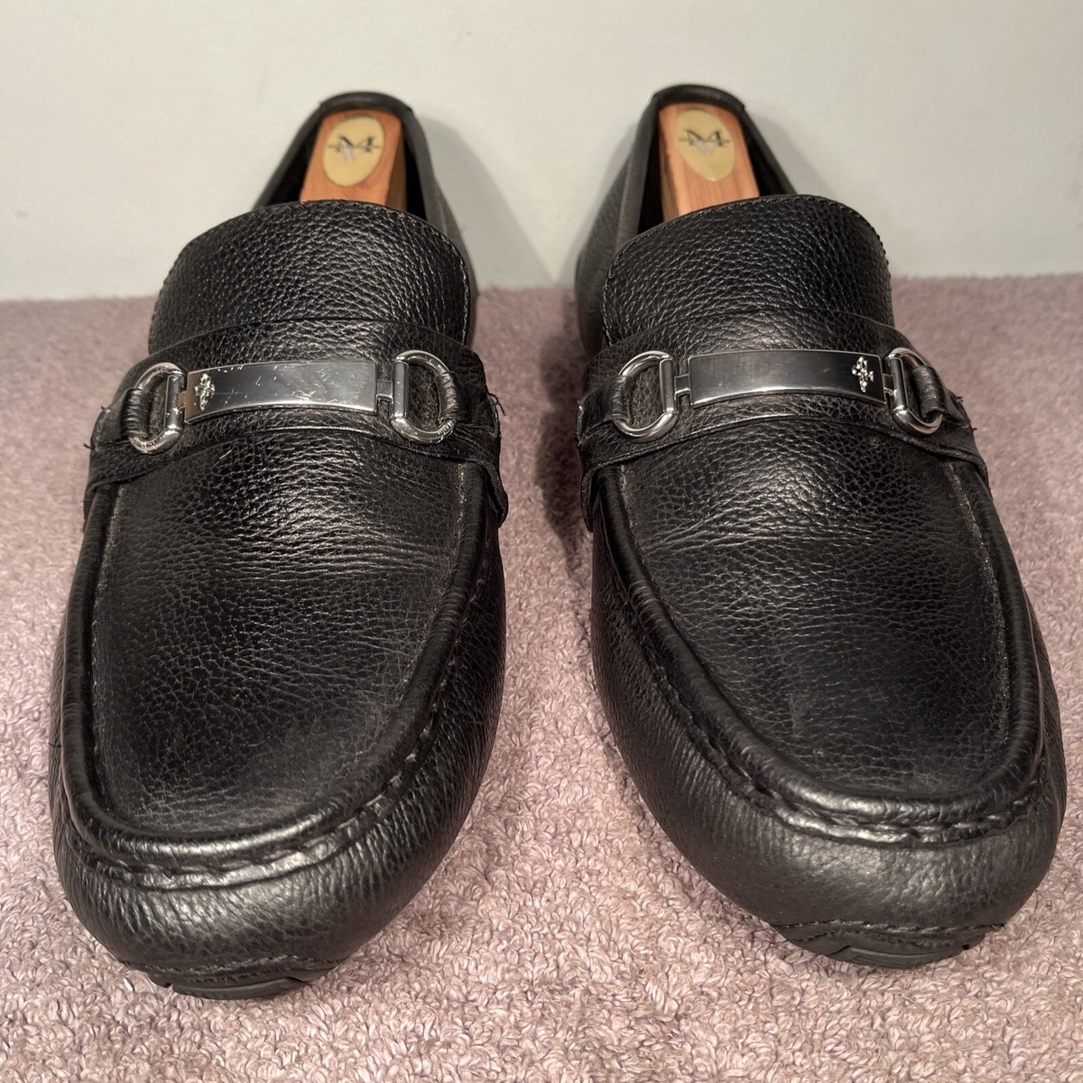 Cole Haan Somerset Horse Bit Loafers Men\'s 11 Black Leather Slip On Driving Shoe New! COLE HAAN MENS HORSE-BIT BLACK SLIP ON MOCS LOAFERS  main image 2