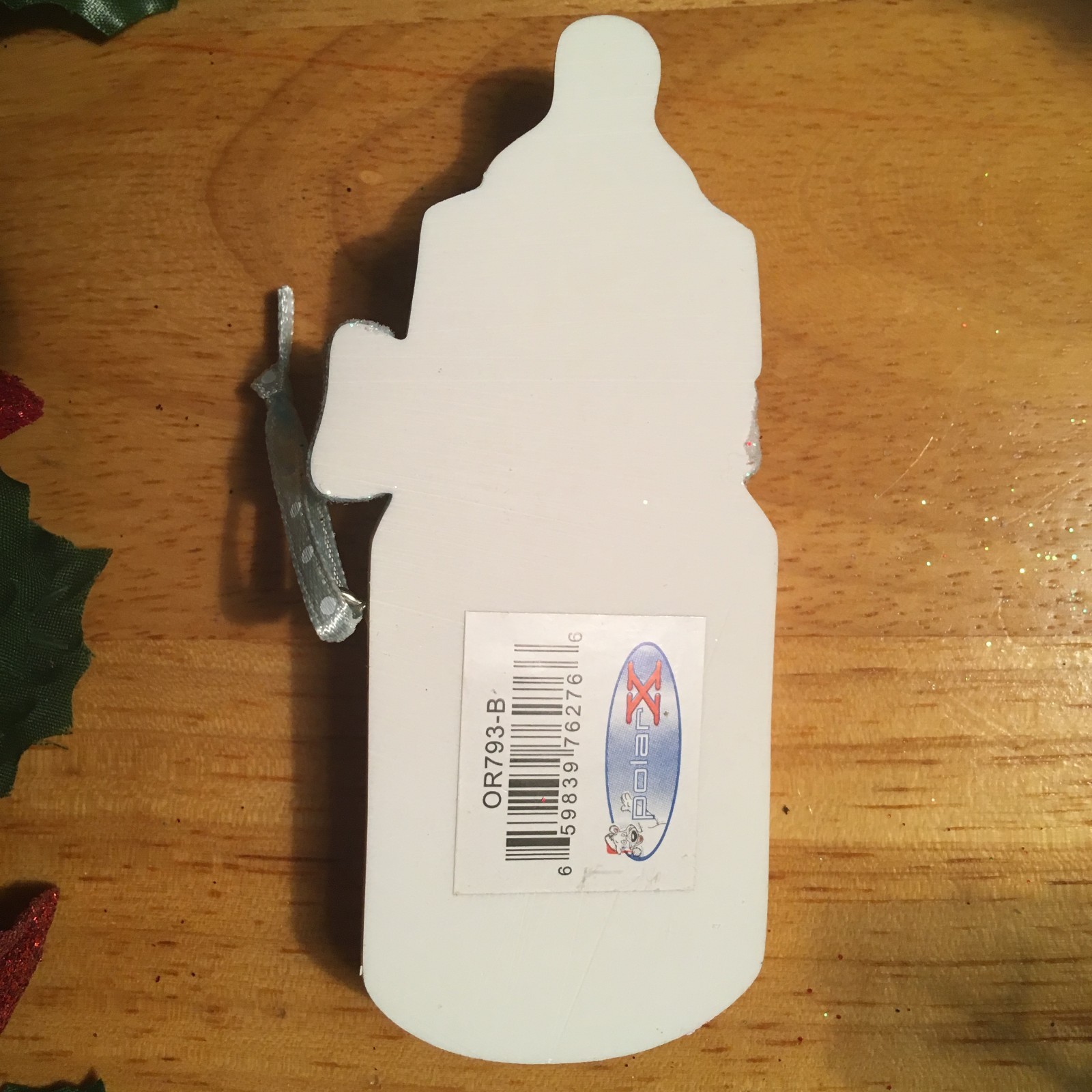 Baby Boy Bottle POLAR X Personalizable Christmas Tree Ornament Free Shipping!