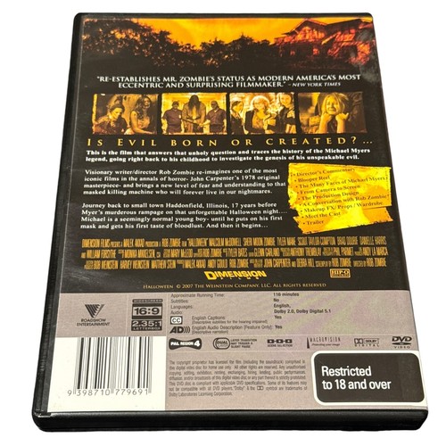 Halloween (1978) 1 2 - Halloween (2007) - DVD - Horror - Region 4 - Bundle - Picture 11 of 13