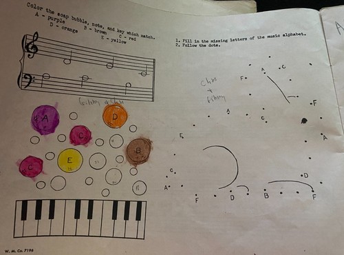 "Work and Play - Book One" - Piano Book - by La Verne M. Voss - Picture 4 of 5