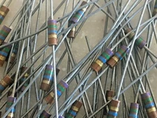 75 Meg 1/4W 5% Carbon Composition Resistor 4-band (Lot of 25) - Carbon Comp