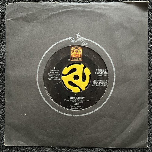 Ace – How Long 7'' Vinyl USA IMPORT 1974 1st PRESS CLEANED/TESTED EX VIDEO CLIP - Picture 2 of 7