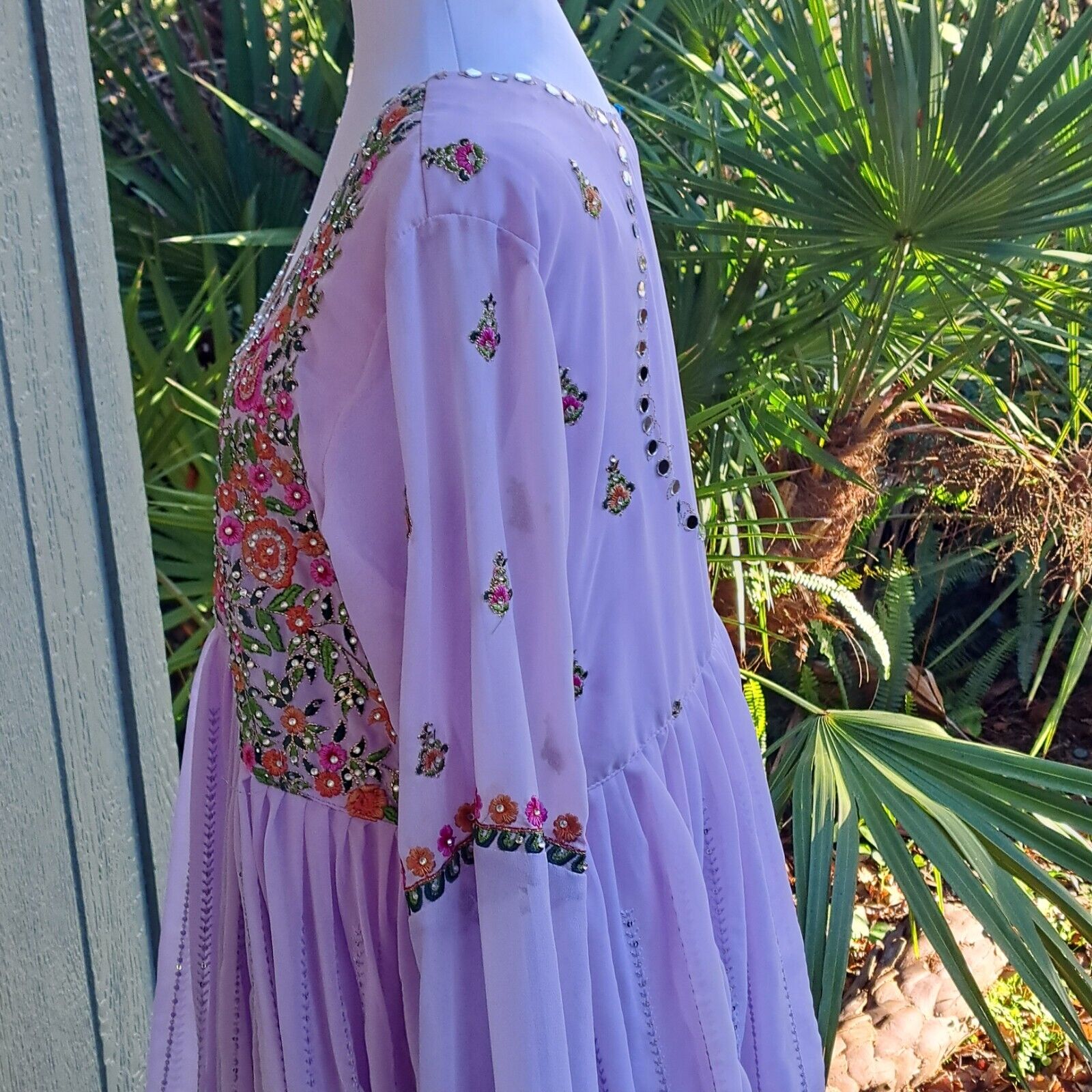 Indian Saree Wedding Party Dress Sz XL Intricatel… - image 10