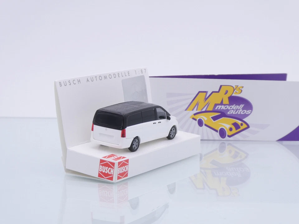 Busch 51129 # Mercedes-Benz Vito Leichenwagen -weiß-schwarz " Bestatter " 1:87 - Bild 3 von 3