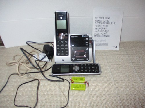 Telstra Long Range 12750 Dect360 Cordless Phone With Answering Machine