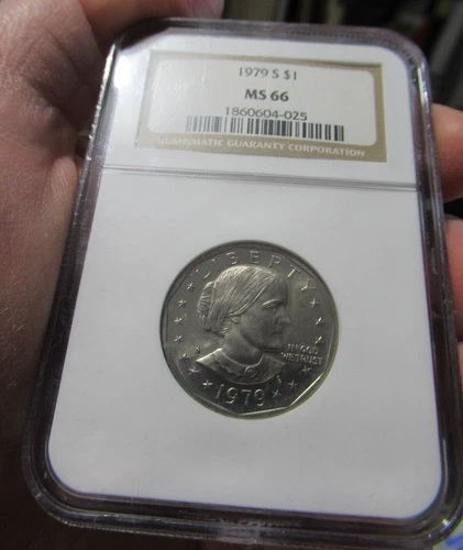 1979 S $1 Susan B. Anthony Dollar, SBA, NGC MS 66