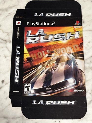 LA RUSH Promotional Display Box GameStop Marketing Promo SONY PS2 PlayStation 2