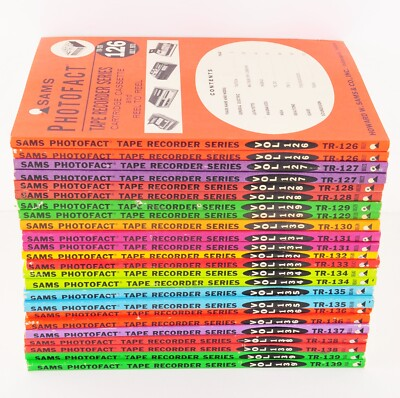 #ad Sams Photofact Tape Recorder Series TR 126 to TR 150 *Select Volume* Acceptable $8.50