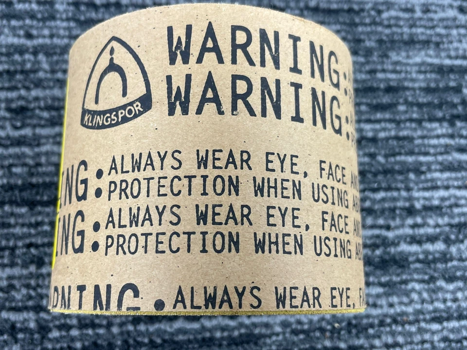 🔥 Klingspor • 333 120JF • SR00912 • 3 X 10 MT • Advertencia siempre protección contra el desgaste Foto 3 de 4