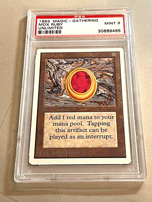 MTG Mox ruby collectors edition　PSA8 Mox Ruby 1993 Collector's Edition Base Price Guide - Sports