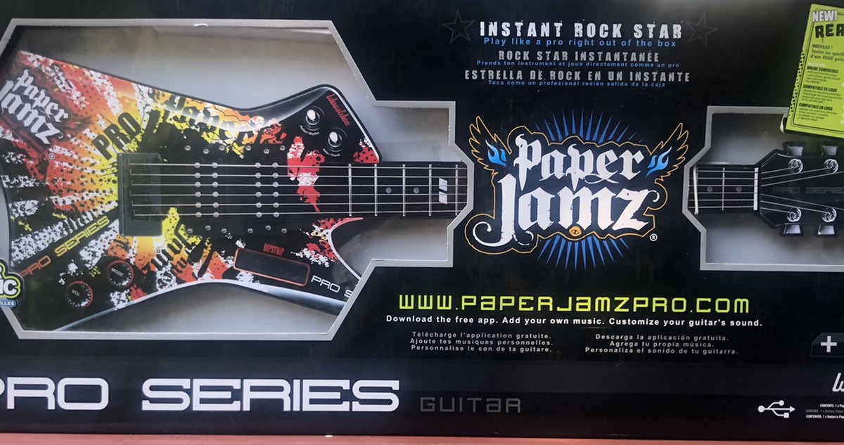 Paper Jamz Pro Series Guitar Instant Rock Star, Play Like A Paper Jamz Pro Series Guitar Instant Rock Star, Play Like A