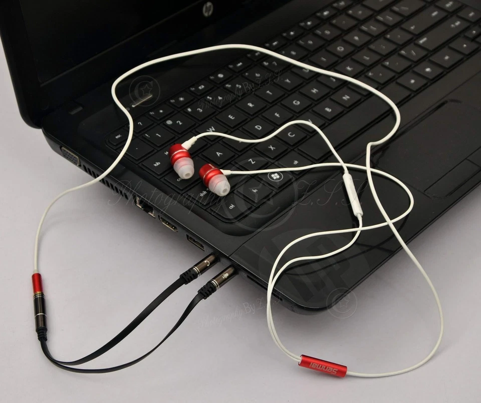 2x AUX Mic+Headphone 3.5 mm Plug 2To1 Jack Joiner Combiner For Laptop Desktop - Image 3 of 4