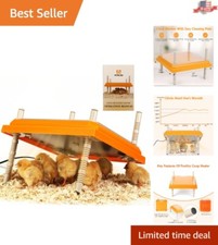 Chick Warmer - 10"x10" Adjustable Heating Plate with Easy-Clean Design