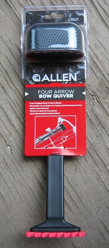 ALLEN 709 FOUR ARROW BOW QUIVER WITH PADDED HOOD PINK, GIRLS/WOMENS HUNTING, NEW - Image 4 of 4