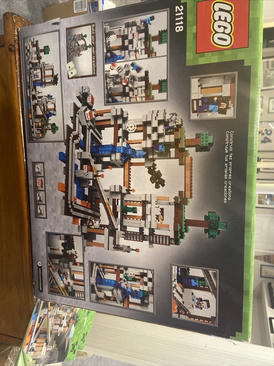 LEGO Minecraft 21118 The Mine Near Complete W/Box & Instructions