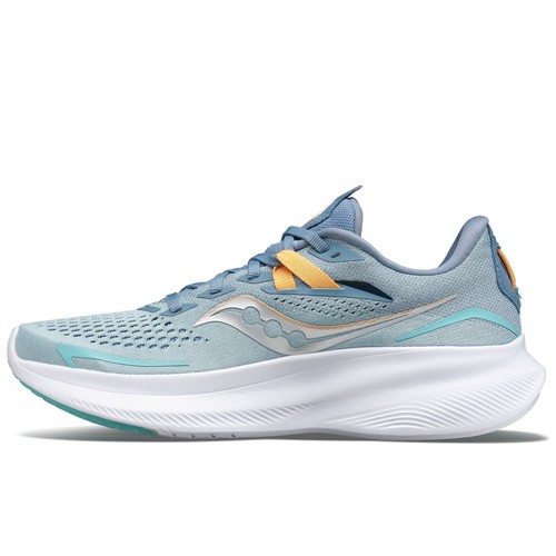 Saucony Womens RIDE 15 Shoes Denim/Aqua, size 9 - Picture 2 of 5