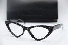 NEW MOSCHINO MOS006/S 2M2 99 BLACK STUDDED AUTHENTIC DESIGNER EYEGLASSES 52-18
