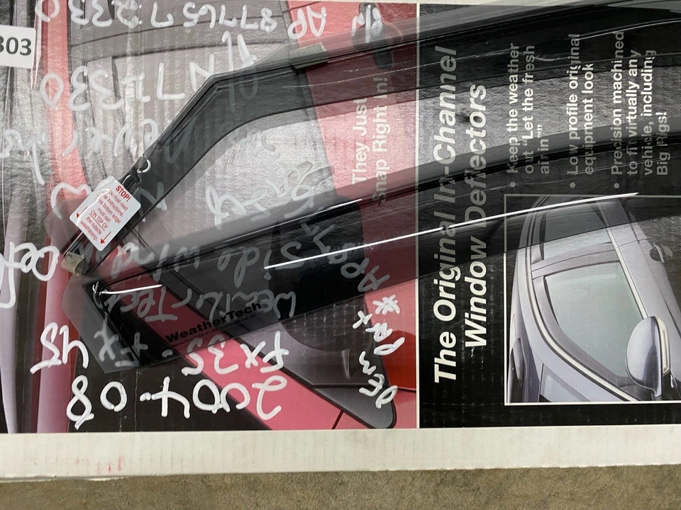 For 2004-2008 Infiniti FX35 FX45 Weathertech Front Rain Guide Deflector Pair (2) - Image 2 of 4