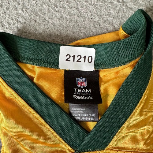 Green Bay Packers Aaron Rodgers Jersey Womens Extra Large XL Gold Reebok - Picture 13 of 13
