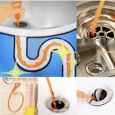 Sink Bath Shower Snake U Bend Drain UNBLOCKER Cleaner Hair Remover Clog Uk
