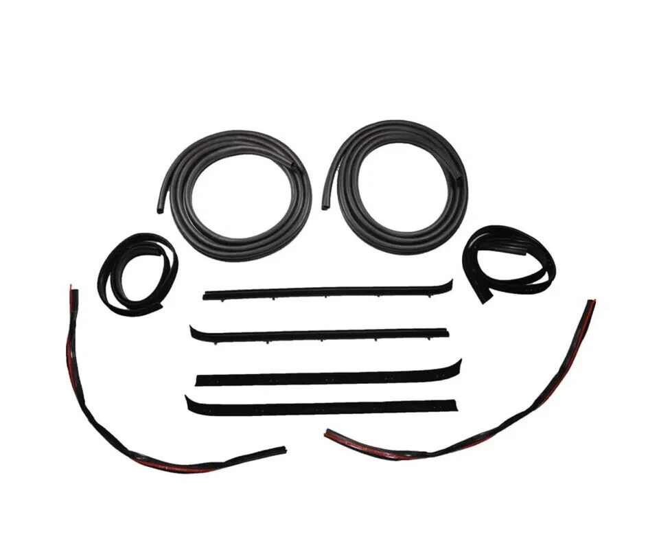 Door And Window Run Channel Sweep Felt Seal Kit for 73-80 GMC Chevy Pickup Truck - Image 2 of 2