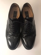 Bostonian Crown Windsor Black Leather Wingtip Oxford Dress Shoe Mens Sz 9 D/B