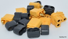 5 Male / Female Pair AMASS XT60H / XT-60 Connectors Plugs - No Heat Shrink Req'd