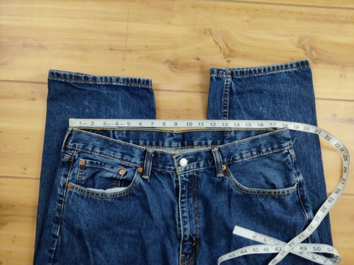 Levi's 505 Jeans Men's Size 38x30 Zip Fly Blue Distressed Wear - Picture 10 of 11