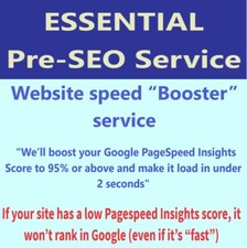 Essential PRE-SEO Service Website Speed  PageInsights Score  Booster 