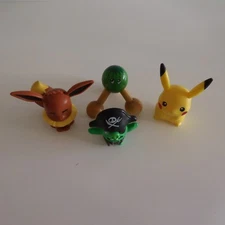 Lot of 4 PIKACHU POKEMON ROVIO Character Figures Vintage Collection 