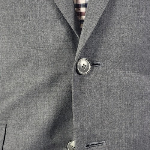 Joseph Abboud Men's Sport Coat Blazer Two Button Gray Twill Wool Sz 38S - Picture 4 of 14