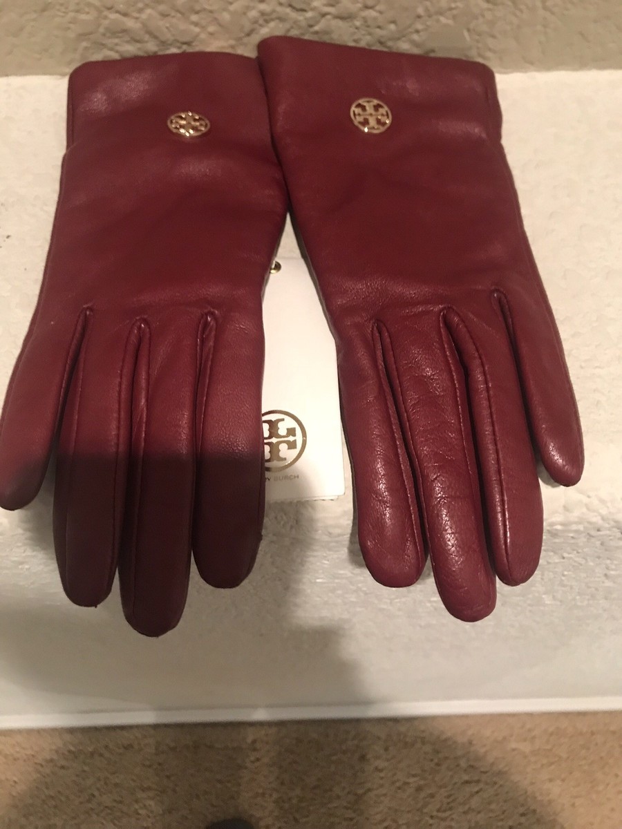 トリーバーチ　革　手袋 TORY BURCH Leather Tech Gloves Black XL | eBay