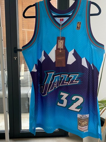 Karl Malone Utah Jazz 1996-97 Mitchell & Ness Reload Swingman Jersey NWT - Bild 4 von 8