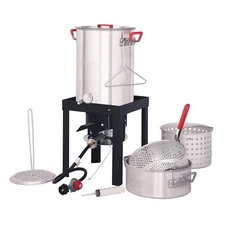 Creole Feast 30 Qt. Turkey Fryer Boiler Steamer Kit Thanksgiving Day Deep Fry