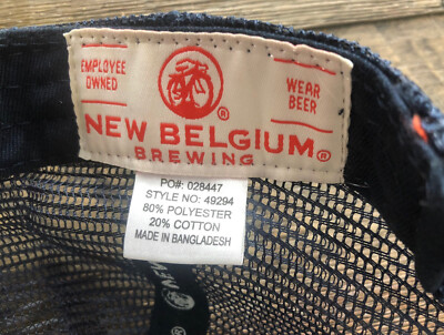 Set of 2 New Belgium Brewing Mesh Trucker Snapback Hats/Caps *Fat