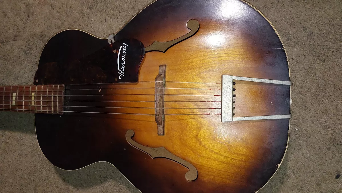 1950 Harmony Master H 945 Archtop Guitar 6 Strings Cosmetic Wear