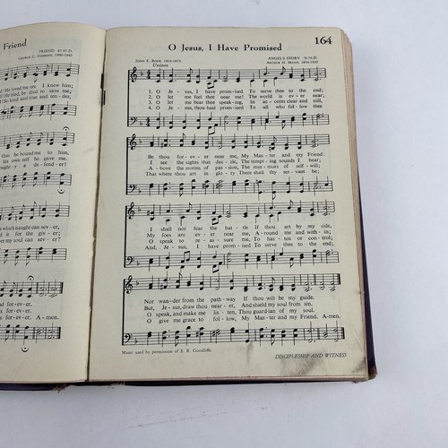 Vintage Methodist Hymnal Music Hymns Song Book Religion Religious 1966 Purple - Picture 8 of 10