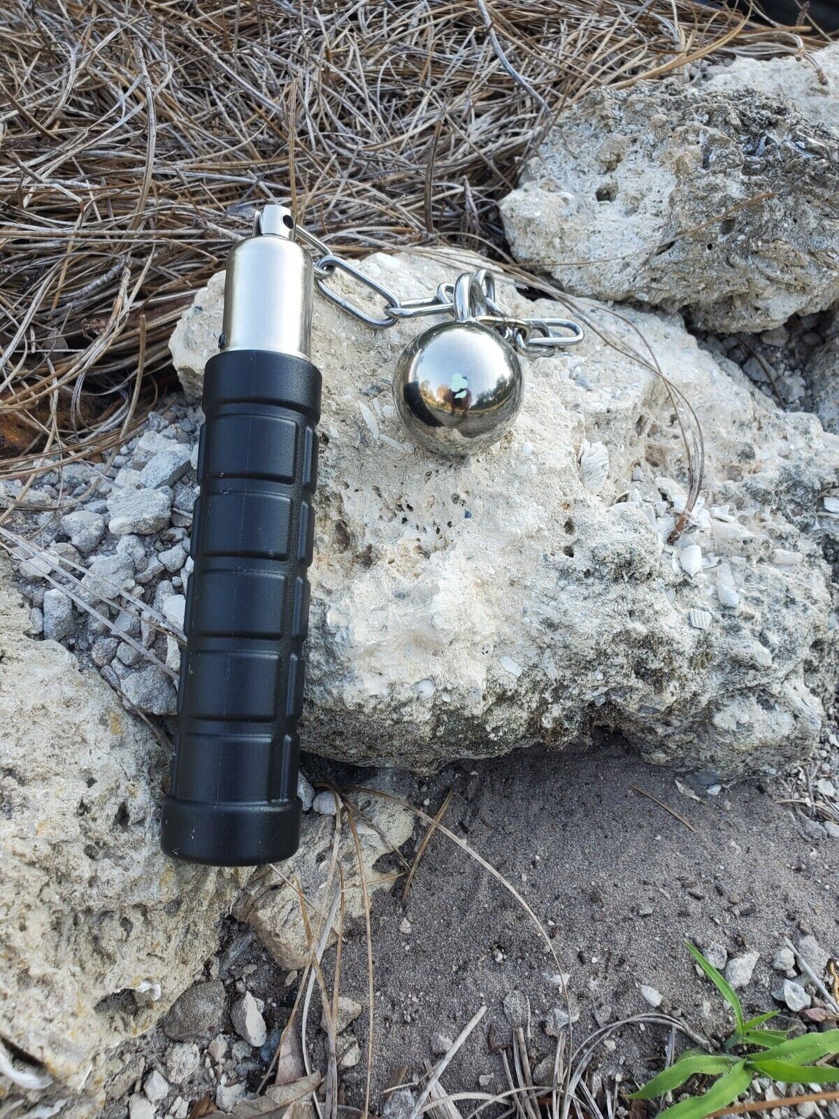 Tactical  Medieval Replica Flail Security Self Defense Martial Arts Concealable