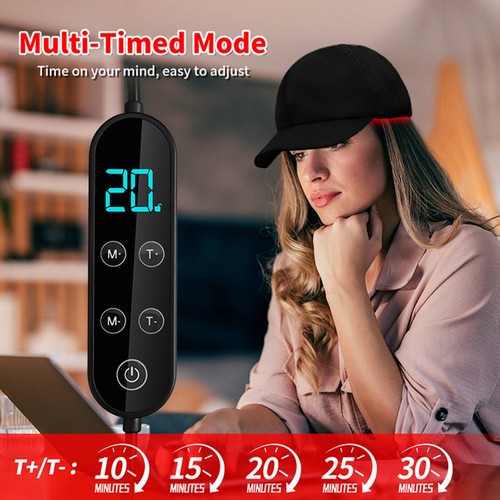 660nm 850nm Red Light Therapy Hat Hair Loss Treatment Cap Hair Growth Regrowth - Picture 15 of 18