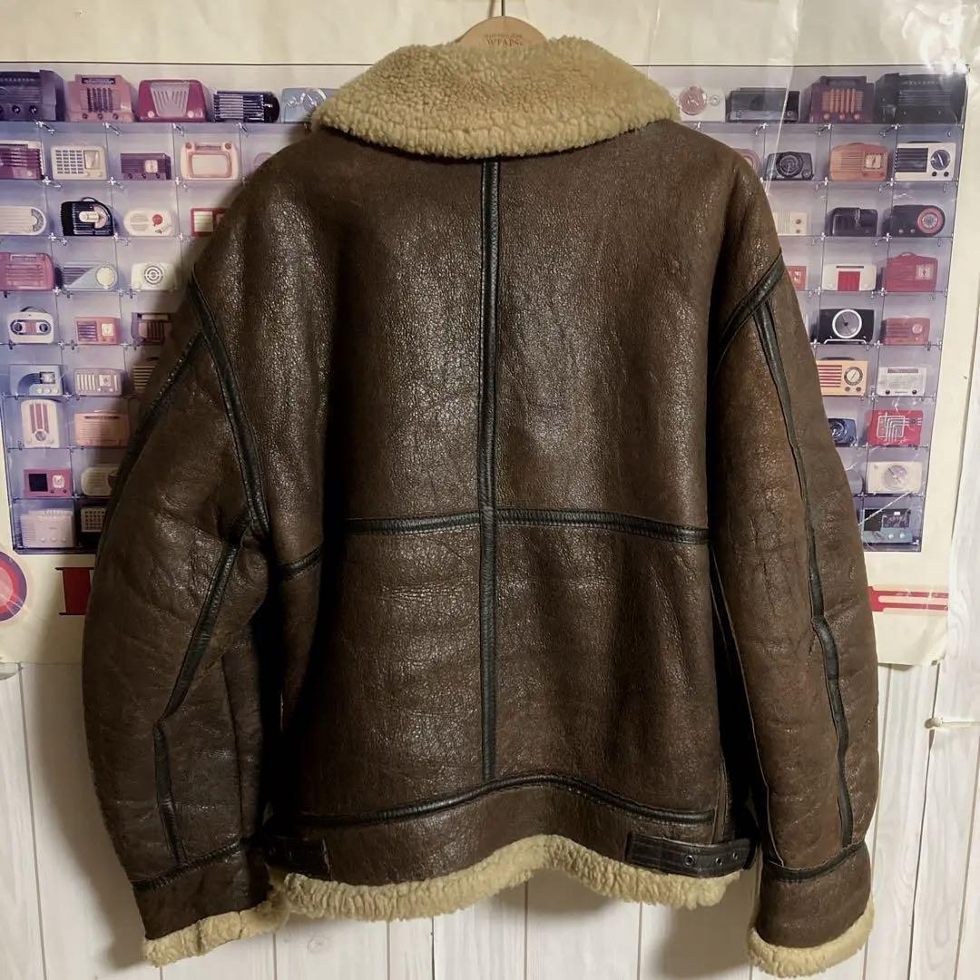 Schott 90s Vintage ROBO B-3 Flight Jacket Mouton Coat Brown Schott 90s Vintage ROBO B-3 Flight Jacket Mouton Coat Brown