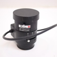 Rainbow CCTV LENS 3-8mm CS Mount F1.2 Made in Japan w/ caps