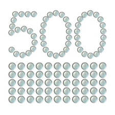 KampFit 3/8 Inch Clear Glass Marbles Slingshot Ammo Balls, 500 Qty 