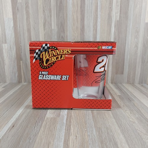 Tony Stewart #20 ~ 4 piezas conjunto de cristalería de Winners Circle Nascar 2008 - Imagen 3 de 10
