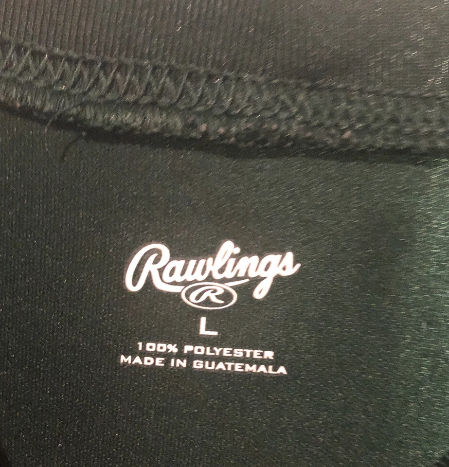 Rawlings Mock Turtleneck Green Gray Adult Large  - Imagem 4 de 4