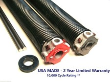 Garage Door Torsion Springs PAIR .225 x 2 1/4" ID x Select Length -USA MADE