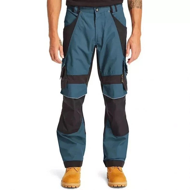 TIMBERLAND MENS INTERAX WORK TROUSERS TB0A4QTD TEAL/BLACK SIZE 30S NEW WITH TAGS