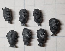 Warhammer 40k World Eaters Bits Khorne Berzerker Bare Heads Butchers Nails x7