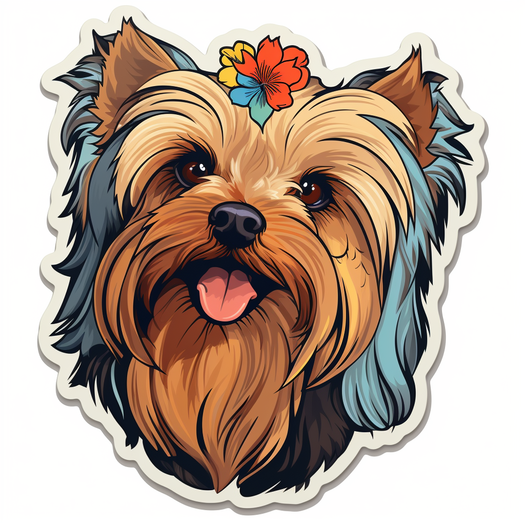 Yorkshire Terrier Autoaufkleber 15cm - 3D Reflektierender Hund Aufkleber Wasserdicht