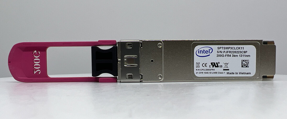 SPTSMP3CLCK11 INTEL 200G-FR4 3km 1311nm OPTICAL TRANSCEIVER SPTSMP3CLCK11 INTEL 200G-FR4 3km 1311nm OPTICAL TRANSCEIVER